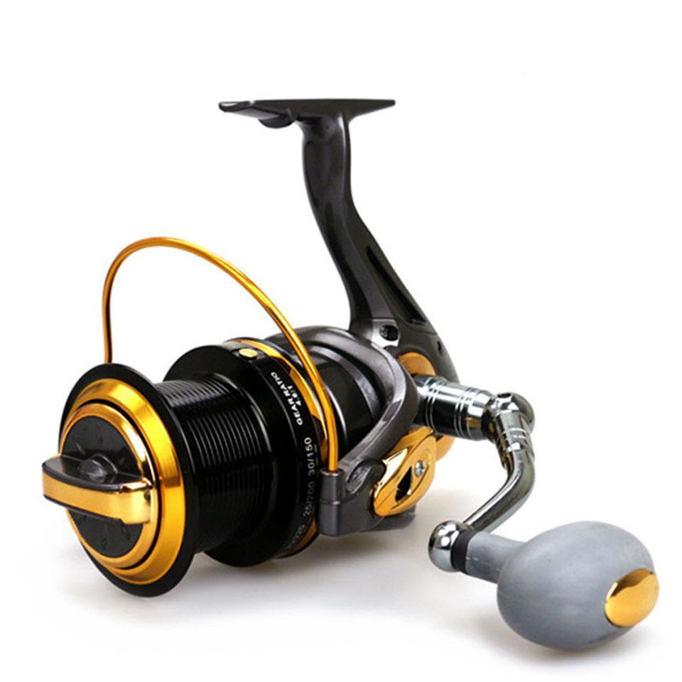Aluminum Alloy Wire Cup 12+1Bb 4.6:1 Fishing Spinning Reel Large Capacity Long-Spinning Reels-YPYC Sporting Store-8000 Series-Bargain Bait Box