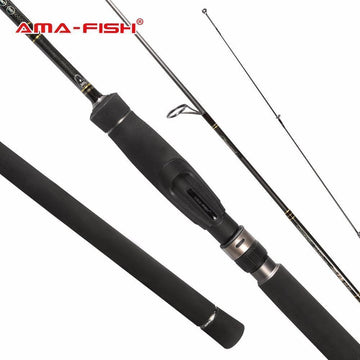 Ama-Fish 100% Original Spinning Rod 2.1M Lure Rod 2 Sections Carbon Spinning-Spinning Rods-Target Sports-White-Bargain Bait Box