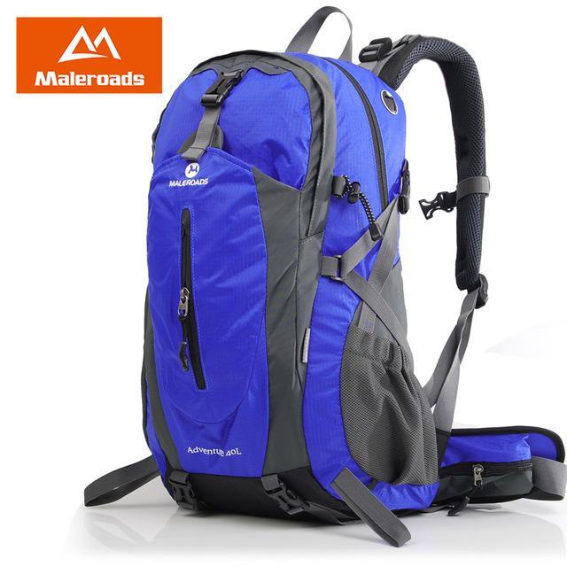 Amazing Maleroads 40L 50L Travel Backpack Men Women Trekking Backpack Waterproof-Maleroads Official Store-Blue-30 - 40L-Bargain Bait Box