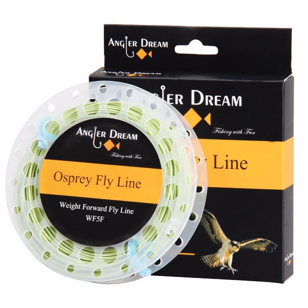 Angler Dream 100Ft Wf 1/2/3/4/5/6/7/8/9Wt Moss Green Top Quality Fly Fishing-AnglerDream Store-WF1F-Bargain Bait Box