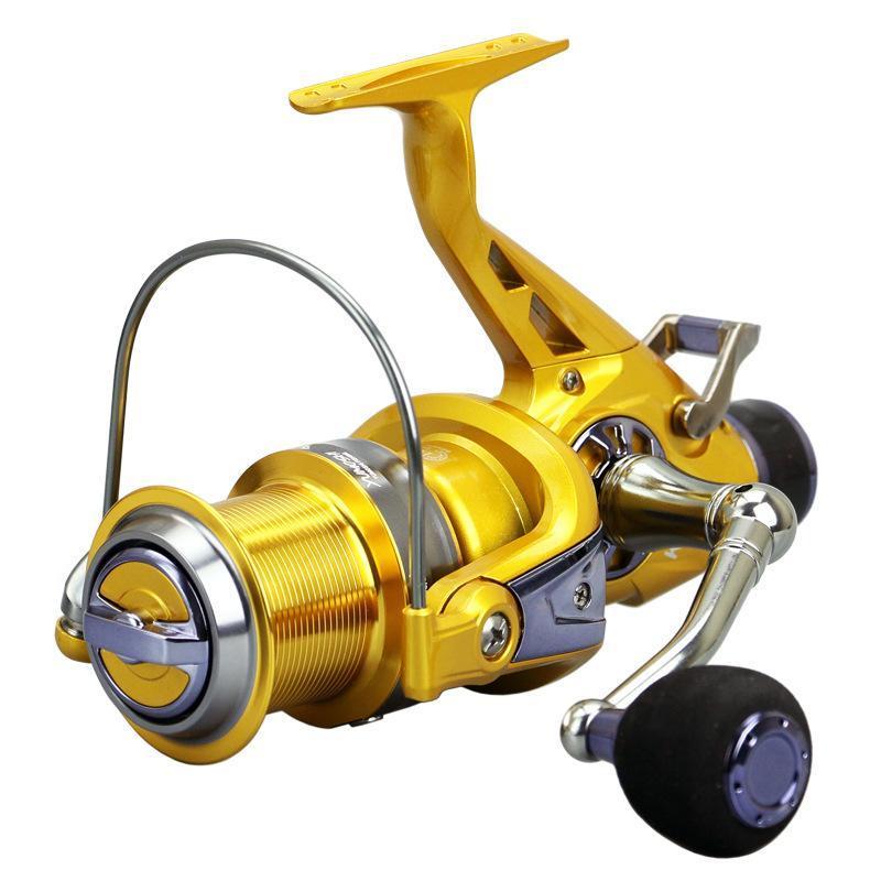 Angler Gift Spinning Fishing Lure Reel Double Drag Full Metal Coils Carp Fishing-Spinning Reels-Outdoor Sports & fishing gear-Gold-5000 Series-Bargain Bait Box