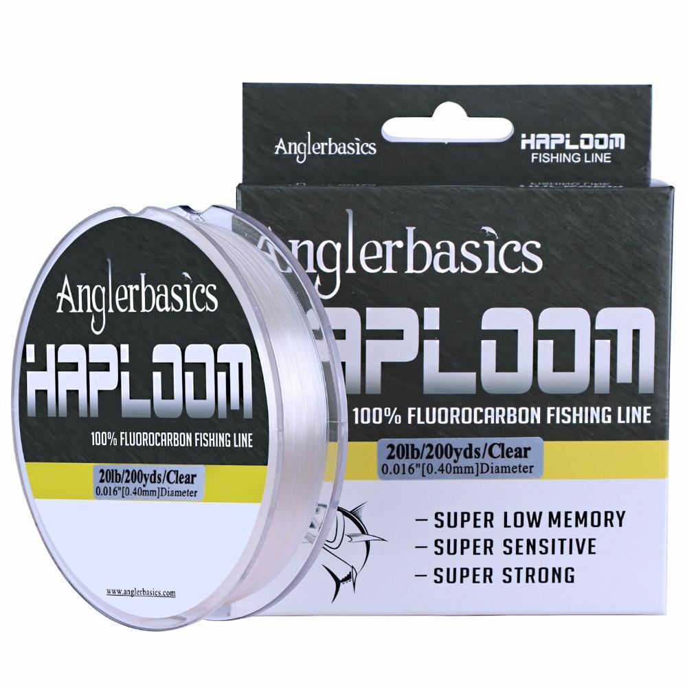 Anglerbasics 100% Fluorocarbon Fishing Line Cord 182M/200Yds Sink Fast-Goture Fishing Tackle Store-1.2-Bargain Bait Box