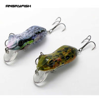 Angryfish Hot Sale 2Pcs 63Mm 10G Bionic Frog Fishing Lures Hard Fish Wobbler-Yile Fishing Tackle Co.,Ltd-Purple-Bargain Bait Box
