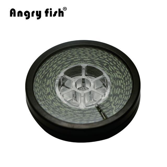 Angryfish Lead Core Carp Fishing Line 25Lbs 35Lbs 45Lbs 60Lbs 10Meters For-angryfish Store-Camou Green-60LB-Bargain Bait Box