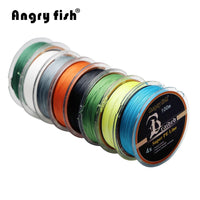 Angryfish Wholesale 100M 4 Strands Braided Fishing Line 11 Colors Super Pe-angryfish Store-White-0.4-Bargain Bait Box