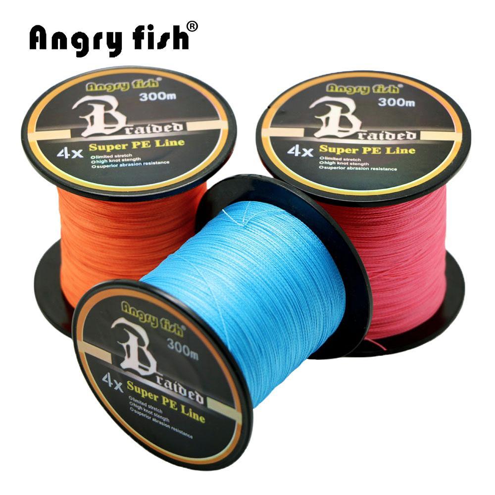 Angryfish Wholesale 300 Meters 4 Strands Braided Fishing Line 11 Colors Super-Yile Fishing Tackle Co.,Ltd-White-0.4-Bargain Bait Box
