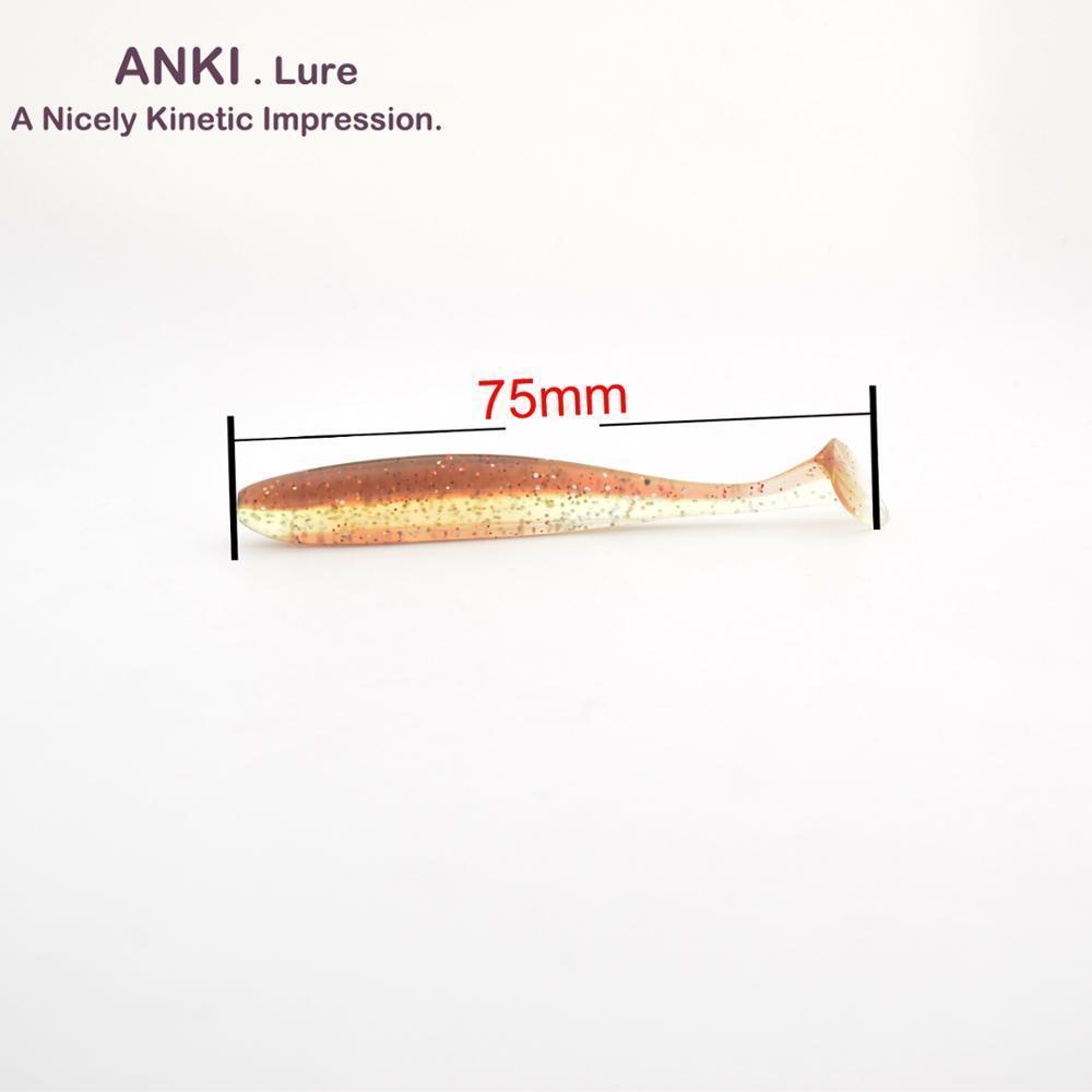 Anki 75Mm 2.4G 20/Pcs Wobblers Fishing Lures Easy Shiner Swimbaits Silicone Soft-ANKI Official Store-A-Bargain Bait Box