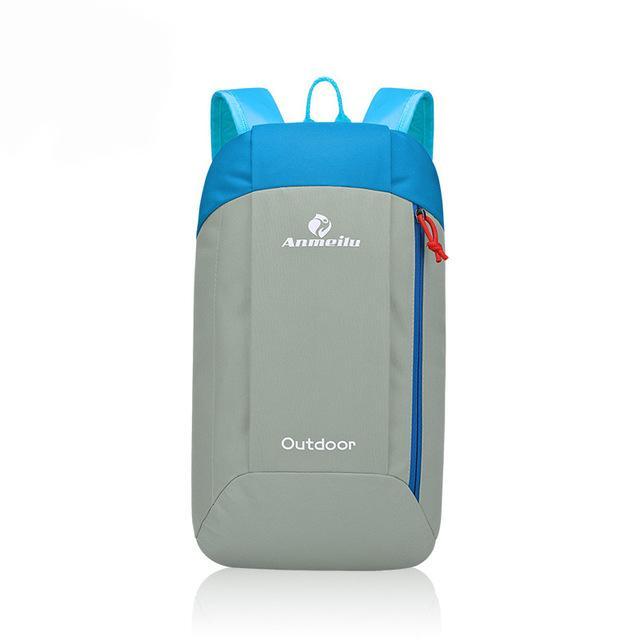 Anmeilu 10L Ultralight Men Women'S Travel Backpack Hiking Camping Backpack For-VEQSKING Outdoors_Fans Store-Gray blue-Bargain Bait Box