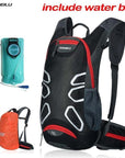 Anmeilu 15L Waterproof Camping Backpack 2L Water Bag Bladder Outdoor Sports-Sireck Outdoor CO., LTD.-1009BKWB-Bargain Bait Box