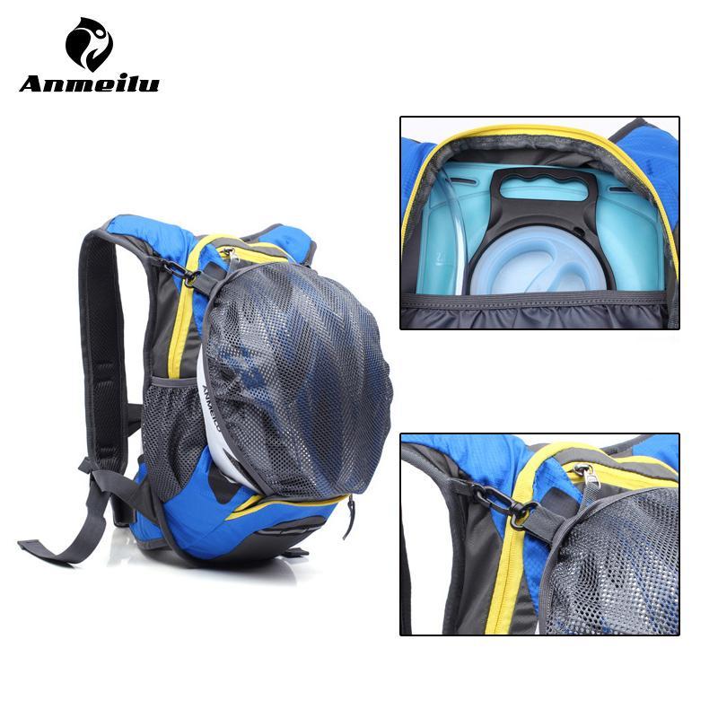 Anmeilu 15L Waterproof Camping Backpack 2L Water Bag Bladder Outdoor Sports-Sireck Outdoor CO., LTD.-1009GN-Bargain Bait Box
