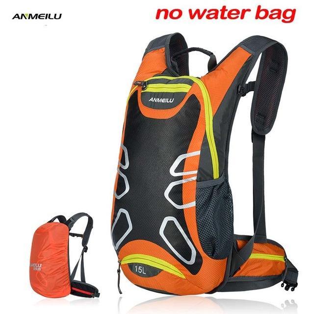 Anmeilu 15L Waterproof Camping Backpack 2L Water Bag Bladder Outdoor Sports-Sireck Outdoor CO., LTD.-1009OR-Bargain Bait Box