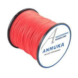 Anmnka 4 Braided Pe Fishing Line 300M 12 Colors Multifilament Braided Fishing-Anmuka Fishing (China) Store-Red-0.4-Bargain Bait Box