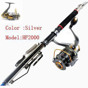 Anmuka 2.1M 2.4M 2.7M Automatic Fishing Rod Sea River Lake Pool Fishing Pole-Automatic Fishing Rods-Anmuka Outdoor store-Red-2.1 m-Bargain Bait Box