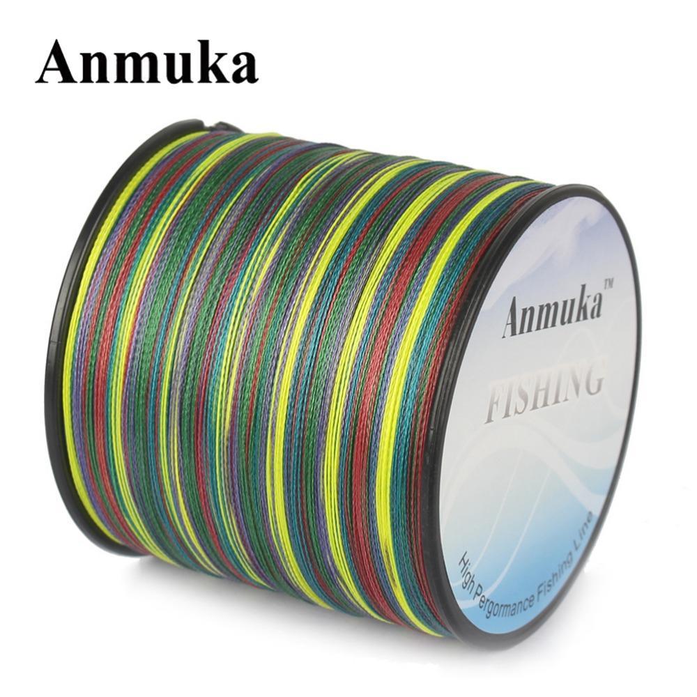 Anmuka Fishing Line 300M Multicolor 1 M 1 Color Anti Bite Mulifilament Pe-Anmuka Outdoor store-1.0-Bargain Bait Box