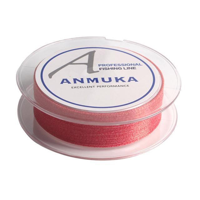 Anmuka Nylon Fishing Spot Line 100M 0.6#-8# Monofilament Line Germany Material-Anmuka Fishing (China) Store-Spot Pink-0.6-Bargain Bait Box