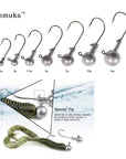 Anmula Jig Hooks 1G 2G 3.5G 5G 7G 10G 14G 20G Lead Head Jigs With Single Hook-Anmuka Outdoor store-1g color1 20pcs-Bargain Bait Box