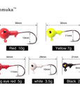 Anmula Jig Hooks 1G 2G 3.5G 5G 7G 10G 14G 20G Lead Head Jigs With Single Hook-Anmuka Outdoor store-1g color1 20pcs-Bargain Bait Box