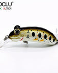 Aoclu Frog Wobblers Jerkbait 4 Colors 4.5Cm 6.8G Hard Bait Small Minnow Crank-AOCLU -Fishing Store-Brown NB509-Bargain Bait Box