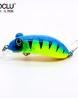 Aoclu Frog Wobblers Jerkbait 4 Colors 4.5Cm 6.8G Hard Bait Small Minnow Crank-AOCLU -Fishing Store-Green NB509-Bargain Bait Box