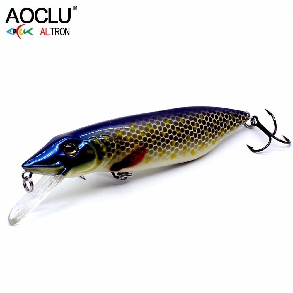 Aoclu Lure Wobblers 110Mm 22G Floating Pike Amur Pikc Hard Bait Minnow-AOCLU -Fishing Store-COLOR A WH115-Bargain Bait Box