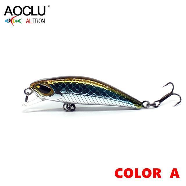 Aoclu Wobbler Jerkbait 10 Colors 4.5Cm 3.0G Hard Bait Minnow Crank Fishing Lures-AOCLU -Fishing Store-COLOR A FU45-Bargain Bait Box