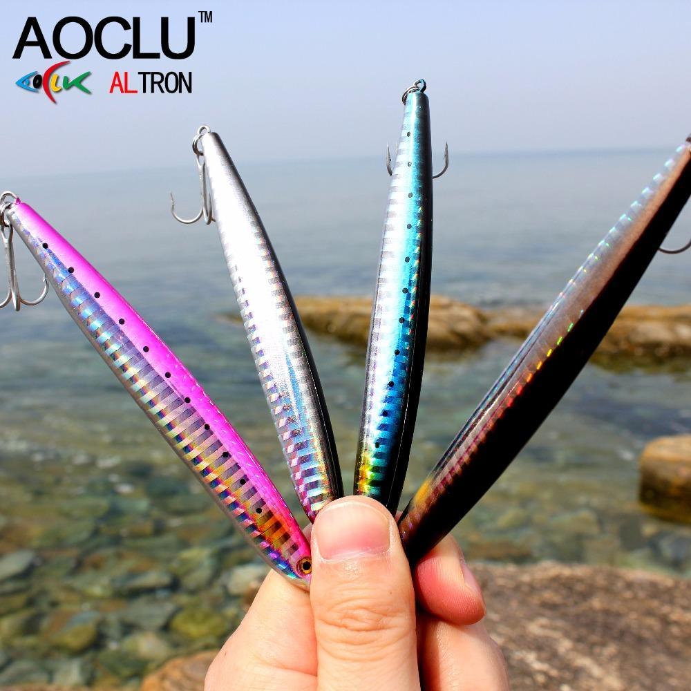 Aoclu Wobbler Super Quality 4 Colors 10.5Cm 27G Hard Bait Minnow Crank Vib-AOCLU -Fishing Store-blue sa105-Bargain Bait Box