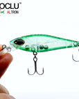 Aoclu Wobbler Super Quality 6 Colors 75Mm 5.5G Hard Bait Minnow Crank Fishing-AOCLU -Fishing Store-Green Tiger FR75-Bargain Bait Box
