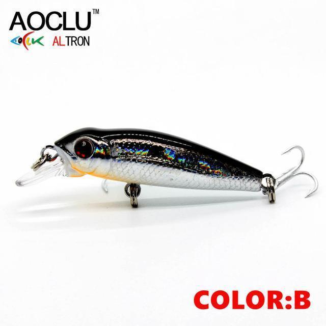 Aoclu Wobblers 40Mm 2.1G Floating Hard Bait Mini Minnow Depth 0.5M-AOCLU -Fishing Store-COLOR B NB147-Bargain Bait Box