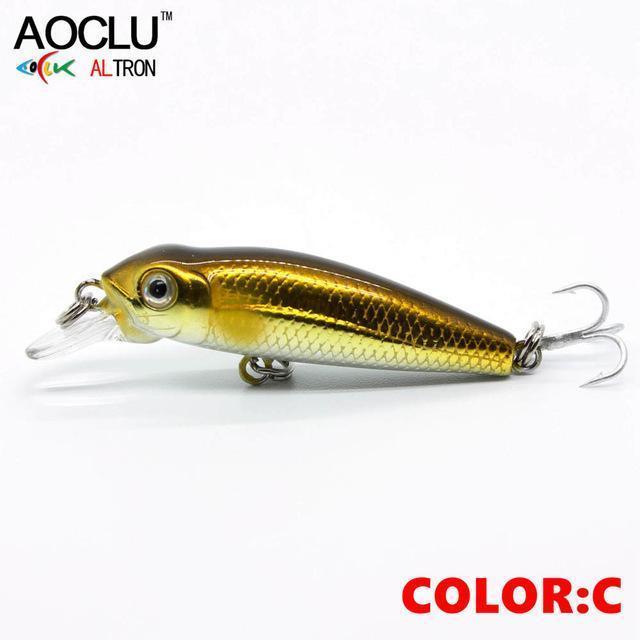Aoclu Wobblers 40Mm 2.1G Floating Hard Bait Mini Minnow Depth 0.5M-AOCLU -Fishing Store-COLOR C NB147-Bargain Bait Box