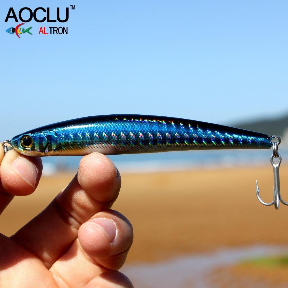 Aoclu Wobblers Super Quality 2 Colors 9Cm 28.3G Hard Bait Minnow Crank Fishing-AOCLU -Fishing Store-Silver SD90-Bargain Bait Box