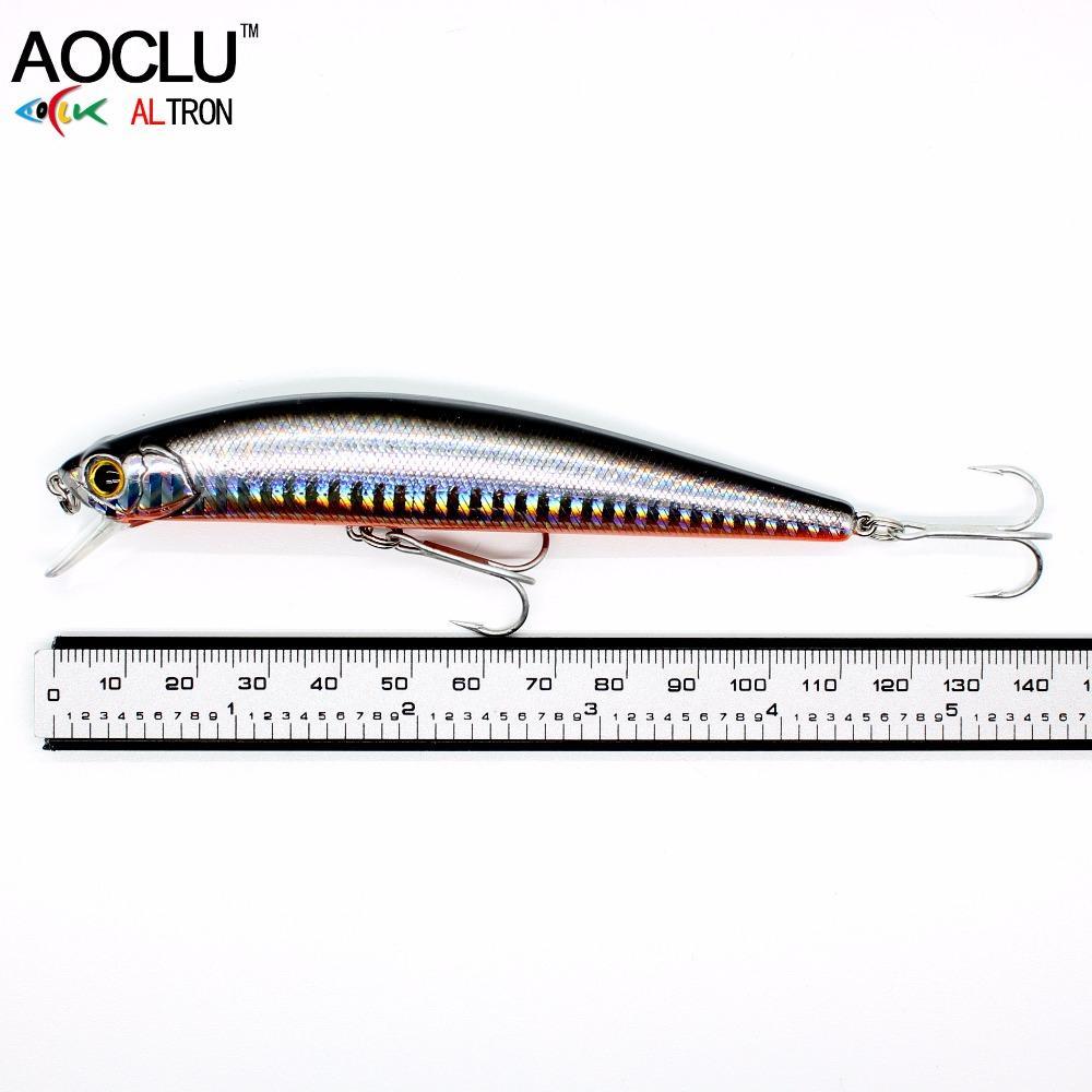 Aoclu Wobblers Super Quality 5 Colors 11Cm 23G Hard Bait Minnow Crank Fishing-AOCLU -Fishing Store-Blue CH110-Bargain Bait Box