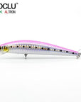 Aoclu Wobblers Super Quality 5 Colors 11Cm 23G Hard Bait Minnow Crank Fishing-AOCLU -Fishing Store-Pink CH110-Bargain Bait Box
