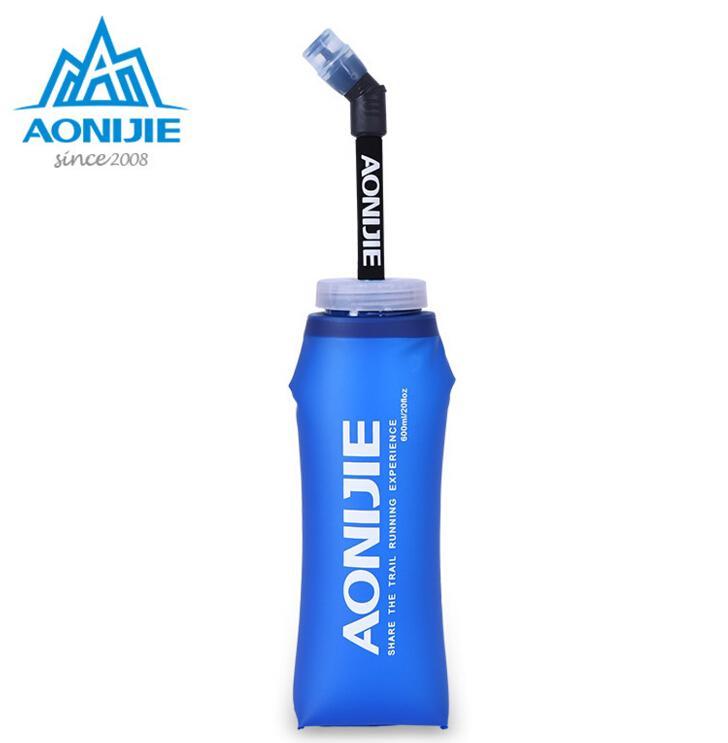 Aonijie 350Ml 600Ml Portable Tpu Folding Soft Long Straw Water Bottle Outdoor-Keep Outdoor-350ml-Bargain Bait Box