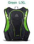 Aonijie 5L Hydration Outdoor Sports Backpack Water Bag Running Marathon-Primitive man Store-Green L-XL-Bargain Bait Box