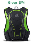 Aonijie 5L Hydration Outdoor Sports Backpack Water Bag Running Marathon-Primitive man Store-Green S-M-Bargain Bait Box