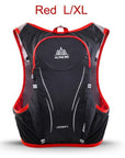 Aonijie 5L Hydration Outdoor Sports Backpack Water Bag Running Marathon-Primitive man Store-Red L-XL-Bargain Bait Box