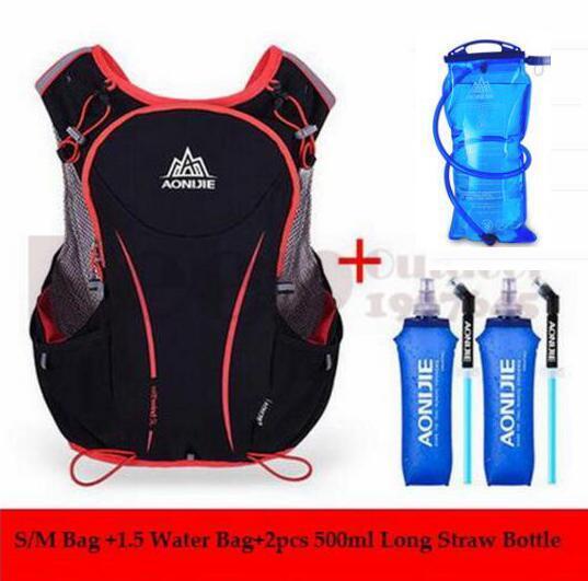 Aonijie 5L Outdoor Sport Running Hydration Backpack Unisex Lightweight Running-IceSnake-SM 6-Bargain Bait Box