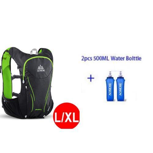 Aonijie 5L Outdoor Sports Backpack Women / Men Marathon Hydration Vest Pack-Gocamp-LXL and bottles-Bargain Bait Box