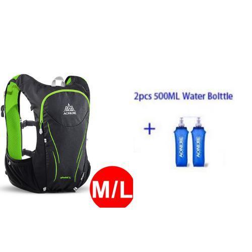 Aonijie 5L Outdoor Sports Backpack Women / Men Marathon Hydration Vest Pack-Gocamp-ML and bottles-Bargain Bait Box