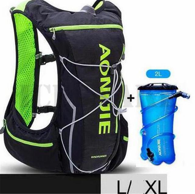 Aonijie Men Women 10L Outdoor Bags Hiking Backpack Vest Marathon Running Cycling-Keep Outdoor-Black L XL 2-Bargain Bait Box