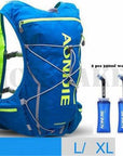 Aonijie Men Women 10L Outdoor Bags Hiking Backpack Vest Marathon Running Cycling-Keep Outdoor-Blue L XL 3-Bargain Bait Box