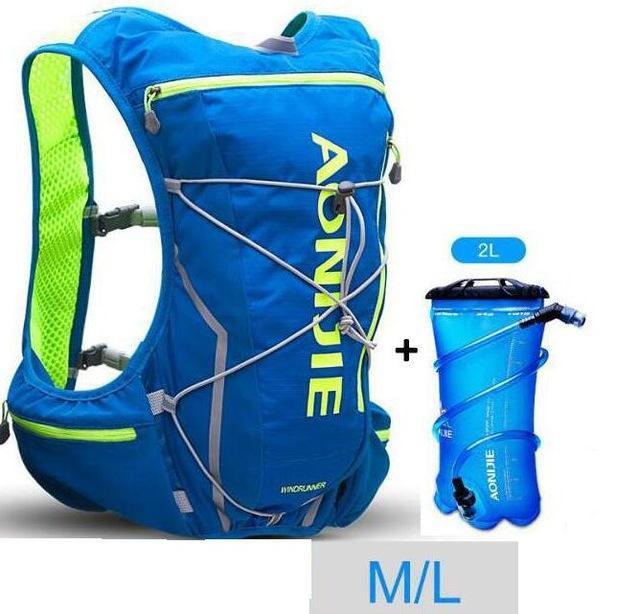 Aonijie Men Women 10L Outdoor Bags Hiking Backpack Vest Marathon Running Cycling-Keep Outdoor-Blue M L 1-Bargain Bait Box