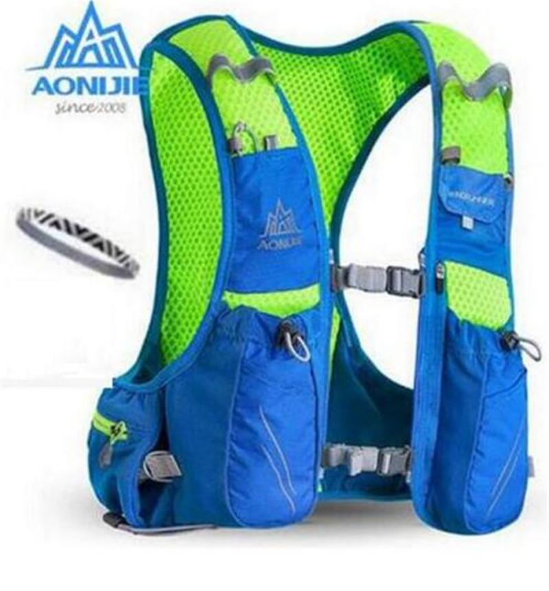 Aonijie Men Women 10L Outdoor Bags Hiking Backpack Vest Marathon Running Cycling-Keep Outdoor-Only Bag Blue M L-Bargain Bait Box