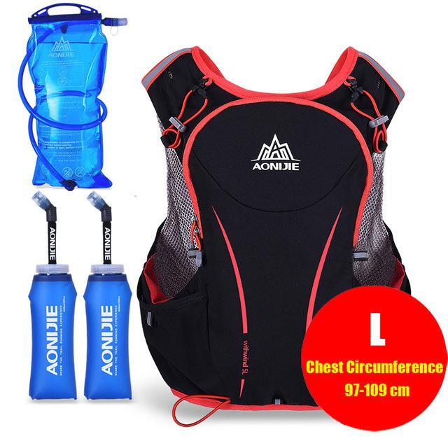 Aonijie Men Women Lightweight Trail Running Backpack Outdoor Sports Hiking-Panda Shopkeeper-L 1500ML Bag 2x600ML-Bargain Bait Box