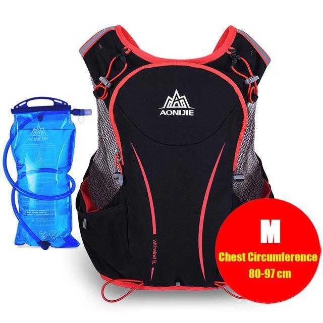 Aonijie Men Women Lightweight Trail Running Backpack Outdoor Sports Hiking-Panda Shopkeeper-M 1500ML Water Bag-Bargain Bait Box