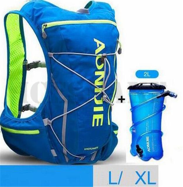 Aonijie Men Women Nylon 10L Outdoor Bags Hiking Backpack Vest Professional-Moon&#39;s Summer-Blue L XL 1-Bargain Bait Box