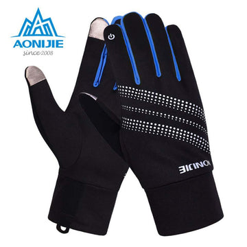 Aonijie Men Women Outdoor Sports Gloves Warm Windproof Cycling Hiking Climbing-LooDeel Outdoor Sporting Store-Rose-M-Bargain Bait Box