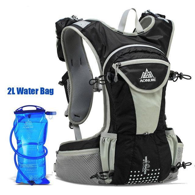 Aonijie Men Women Trail Running Backpack Outdoor Sport Hiking Racing Bag With-Panda Shopkeeper-Black 2L Bag-Bargain Bait Box