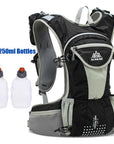 Aonijie Men Women Trail Running Backpack Outdoor Sport Hiking Racing Bag With-Panda Shopkeeper-Black 2x250ml-Bargain Bait Box