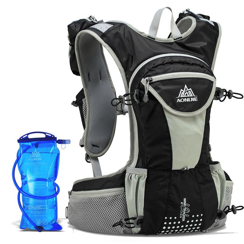 Aonijie Men Women Trail Running Backpack Outdoor Sport Hiking Racing Bag With-Panda Shopkeeper-Black-Bargain Bait Box